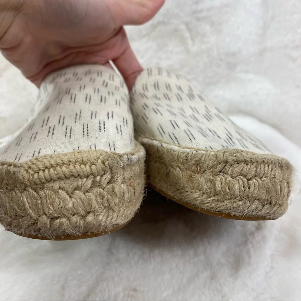 Soludos ecru and black geometric espadrilles 8